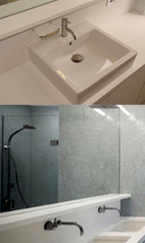 Bathrooms Combine Seamlessly
